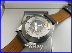 Rare IWC Pilot Spitfire Chronograph Slate Gray Dial Watch IW387802 Box & Paper