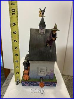 Rare JIM SHORE 2010 HAUNTED HOUSE Musical Masterpiece Halloween MIB Witch Ghost