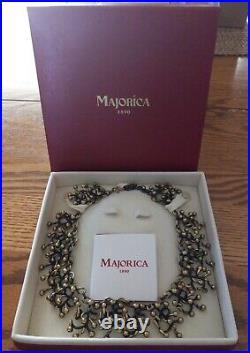 Rare Majorica Statement Necklace With Original Box, Purchased In Spain