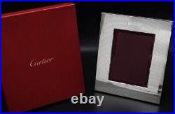 Rare Mid-Century Cartier Sterling Silver Photo or Picture Frame in Original Box