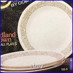 Rare NEW NOS Sealed In Original Box! Corelle Woodland BrownBread Butter Plates