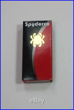 Rare New in Box Numbered C128GP SPYDERCO Leaf Storm Folding Knife