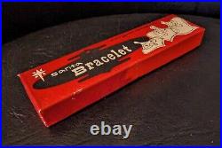 Rare Nos Holt Howard Santa Head Bracelet In Original Box/tissue/label 1959