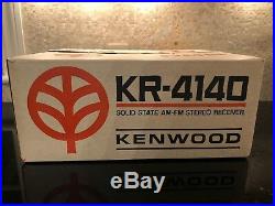 Rare Nos New Kenwood Kr-4140 Stereo Receiver With Original Box And Manual