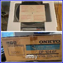 Rare ONKYO CP-1044F DirectDrive Turntable, New Stylus, Original Box & Styrofoam