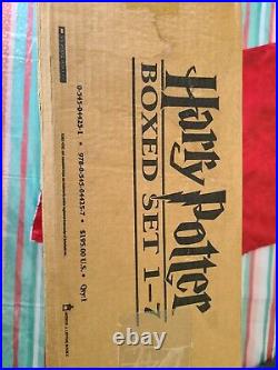 Rare Original Harry Potter Hardcover Trunk Box Set Vol 1-7 10/16/2007 New