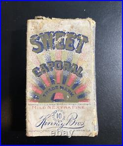 Rare Original T206 1909-11 Sweet Caporal Tobacco Box Great Display Piece