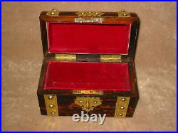 Rare Original Victorian Jewellery Box with working lock and key