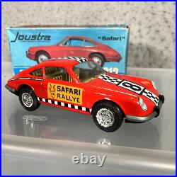 Rare Porsche 912 Safari Rallye NIB Original Box Joustra Antique Sheet Metal Toy