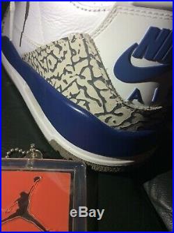 Rare Retro Nike Air Jordan 3 III OG Mens Size 8.5 In Original Box True Blue