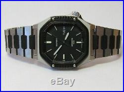 Rare Seiko Sports 100 6923-5070 Mens Watch Black Silver With Original Box
