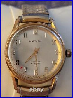 Rare Swiss 1968 Waltham Royal 17J Manual Wind Men's Watch WithOriginal Box, Runs