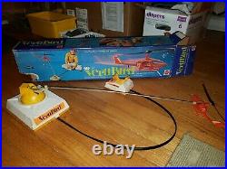 Rare Vertibird Vintage Mattel Flying Helicopter Toy original box