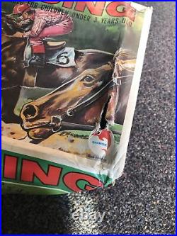 Rare Vintage 1960s Shinsei Battery Operated Horse Racing Game in Original Box