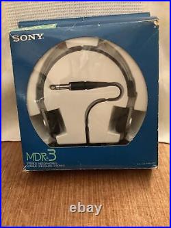Rare Vintage 1970'S -80'S SONY MDR-3 Dynamic Stereo Headphones With ORIGINAL BOX