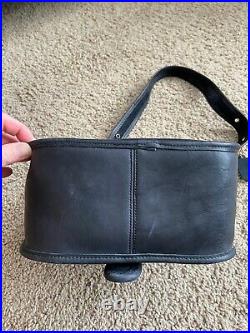 Rare Vintage Coach NYC COURIER BAG Purse NAVY blue Flap Style #8920 Original Box