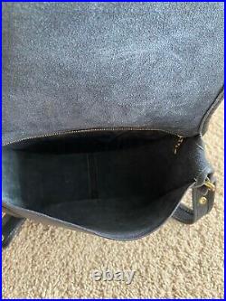 Rare Vintage Coach NYC COURIER BAG Purse NAVY blue Flap Style #8920 Original Box