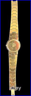Rare Vintage Gucci 3300L Goldtone Watch With Original Box