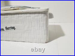 Rare Vintage Marinated Herring Marinating Box German Ceramic Faience Read