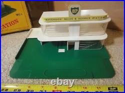 Rare! Vintage Matchbox MG-1, Service Station Garage, BP Gas Station Original Box