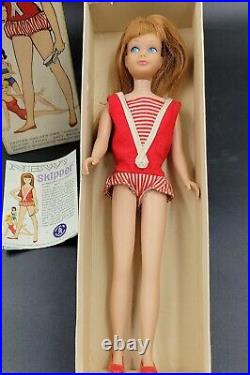 Rare Vintage Mattel Barbie Skipper Doll In Original Box & Outfit Redhead #950