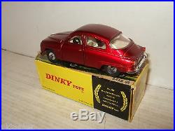 Rare Vintage Original Dinky 156 Saab 96 & Original Dinky Box