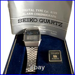 Rare Vintage Seiko A159-5009 Chrono Watch Original Box and new battery