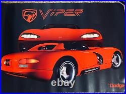 Rare Viper by Dodge RT10 1991 Poster 36x25 Issued by Chrysler withOriginal Box