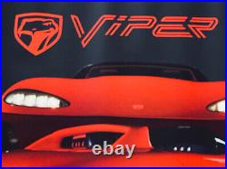 Rare Viper by Dodge RT10 1991 Poster 36x25 Issued by Chrysler withOriginal Box