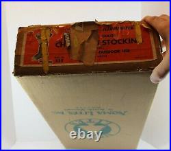 Rare Vtg Noma Lites Inc Lighted Christmas Stocking Blow Mold Original Box