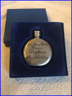 Rare Ww 2 Eva Braun 6-2-1939 Eb Marked Silver Perfume Bottle In The Original Box