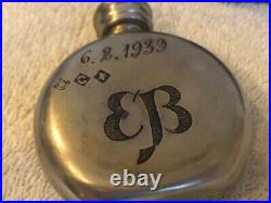 Rare Ww 2 Eva Braun 6-2-1939 Eb Marked Silver Perfume Bottle In The Original Box