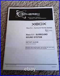 Rare XBOX SphereX 5.1 Surround Sound System with Original Box Tested Works