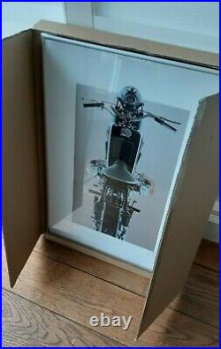 Rare original 75 years BMW, R51/3 model, limited 1998 print in frame with box
