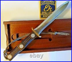 Richmond EK MODEL P4 Knife- 1991 50year knife wood wall display box & rare patch