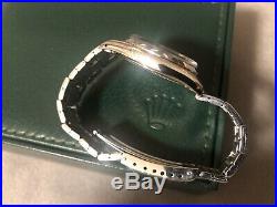 Rolex Oysterdate 6694 Mens Watch. Rare Black Dial. Original Bracelet. With Box