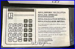 Royal Electronic VINTAGE CALCULATOR Digital 88M NEW NOS Box Bag 1970s JAPAN rare