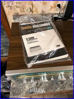 SANSUI G-5000 STEREO RECEIVER, 45 WATTS PER Channel RARE In Original Box Japan