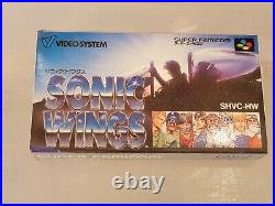 SONIC WINGS RARE Nintendo Super Famicom Japanese SFC SNES IN ORIGINAL BOX