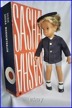 Sasha Doll 1967 No Nose Schoolboy With Original Clothing And Box. Very Rare