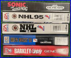 Sega Genesis Sports System In Original Box, With 6 Games Sonic Rare Box Set