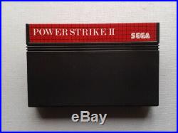 Sega Master System Power Strike II Complete In Box Cib Original & Genuine Rare+