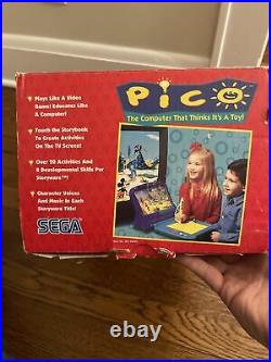 Sega Pico Learning System Console Power Cord Original Box RARE