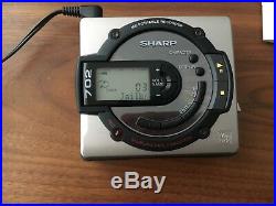 Sharp MD-MS702 MK Portable MiniDisc Recorder Player Music Rare With Original Box