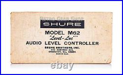 Shure Level Loc M62 + Original Box Rare Vintage Compressor Analog