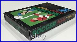 Soccer Nintendo Original NES CIB Complete Early Black Box HangTab Rare Conditio