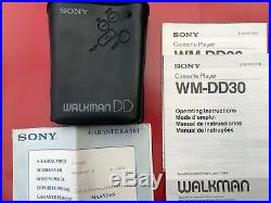 Sony WM-DD30! Original box, MDR-62 headphones and accessories, near mint! RARE