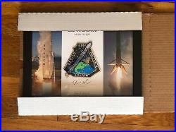 SpaceX SES-10 Employee Numbered Patch on Certificate, Framed w RARE Original Box