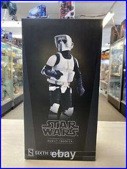 Star Wars 1/6 scale SCOUT TROOPER Exclusive Figure by Sideshow Collectibles Rare
