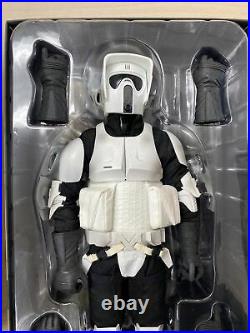 Star Wars 1/6 scale SCOUT TROOPER Exclusive Figure by Sideshow Collectibles Rare